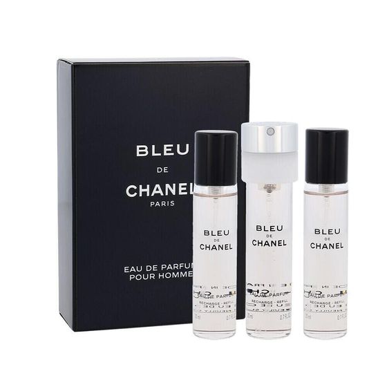 Chanel Bleu de Chanel 3x 20 ml 60 ml eau de parfum Nachfüllung für Herren