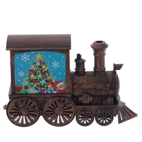 Изделие декор Паровоз &quot;Гном/Олень/Эльф&quot;  (подсвет, AAAх2 н/п) L13 W4,5 H8,5 см, 3в.