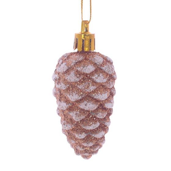 Набор из 6шт Украшение новогоднее &quot;Шишка&quot;, L16 W4 H18 см