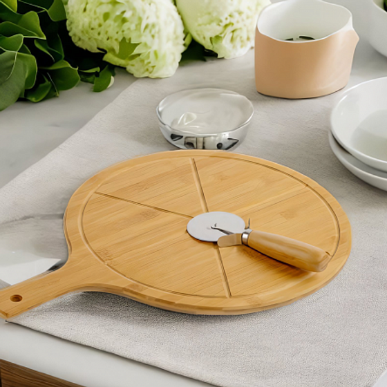 Набор 2пр PIZZAIOLO доска для пиццы 35см  нож для пиццы