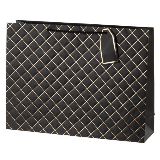 Пакет подарочный (бумага 210г/м2, блок 12шт), L41 W12 H32 см, 6в.