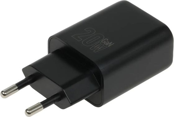 Сетевое З/У Hoco N60 Gentle 1хType-C 20Вт 5-20В 3А PD/QC/AFC + кабель Type-C 1м черный