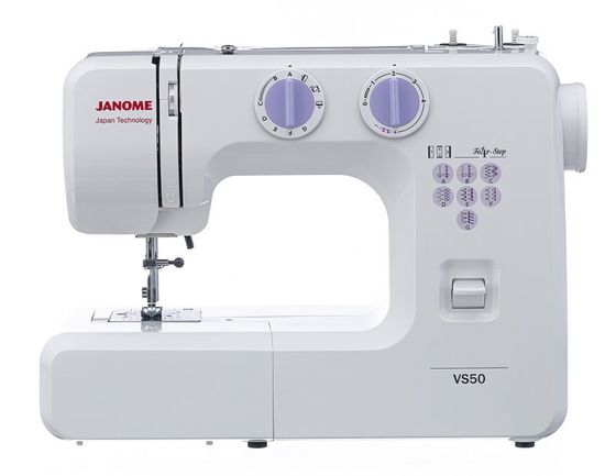 Швейная машина Janome VS 50 белый/фиолетовый