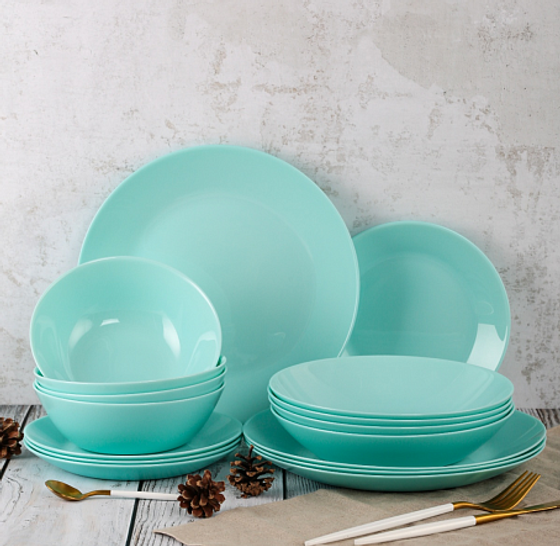 Набор столовый ЛИЛИ ТЮРКУАЗ 16 предметов