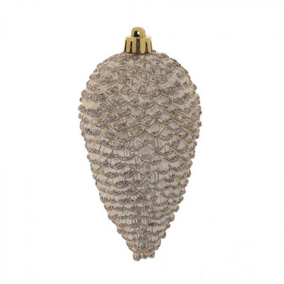 Набор из 2шт Украшение новогоднее &quot;Шишка&quot;, L6 W6 H12 см