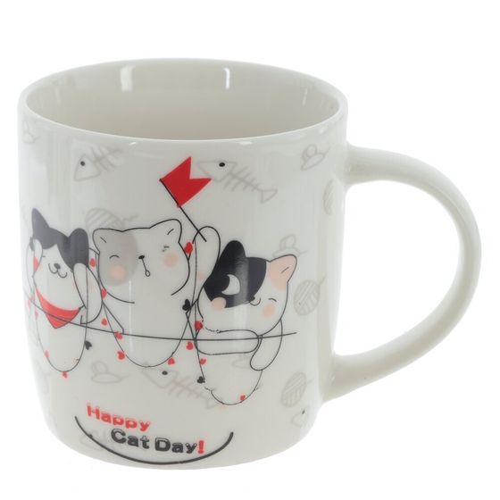 Кружка 350 мл, L11,5 W8,5 H9 см, дизайн микс