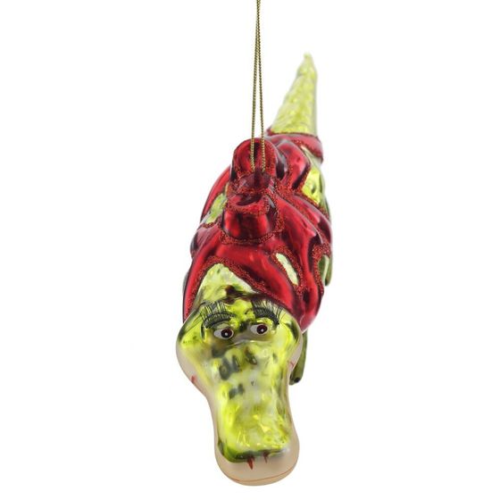 Украшение новогоднее "Крокодил", L17 W4 H6 см