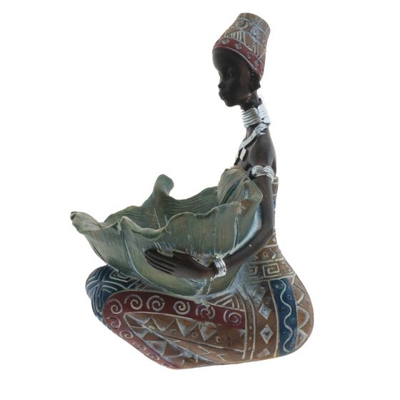 Фигурка декоративная &quot;Африканка&quot;, Д14,5 Ш9,5 В14 см