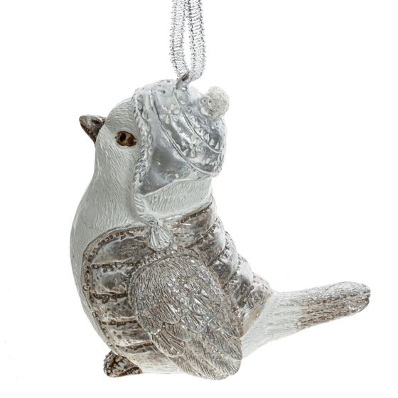 Фигурка декоративная подвесная &quot;Птичка&quot;, L7 W5,5 H9 см, 2в.