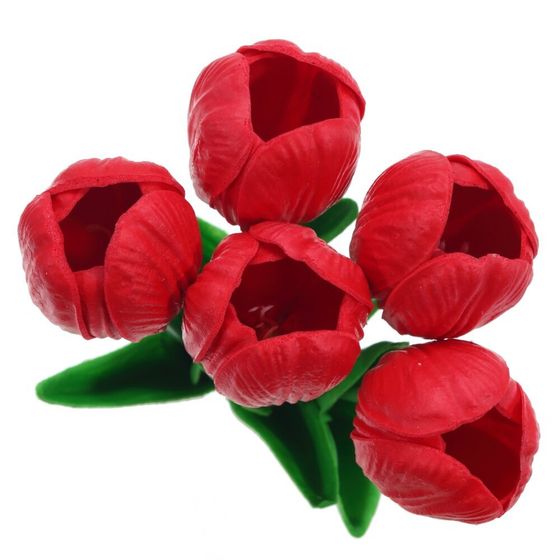 Цветы искусственные &quot;Букет Тюльпанов&quot; (Real Touch), L10 W10 H34 см