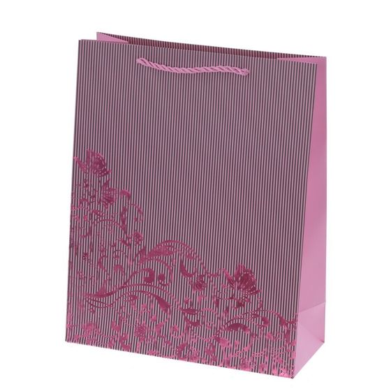 Пакет подарочный (бумага 210г/м2, блок микс 12шт), L26 W10 H32 см, 4в.