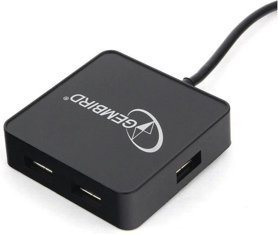 Разветвитель USB 2.0 Gembird UHB-242 4порт. черный