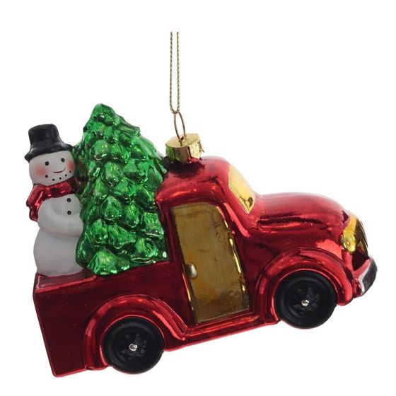 Украшение новогоднее &quot;Машинка&quot;, L12 W5,5 H9 см, 3в.