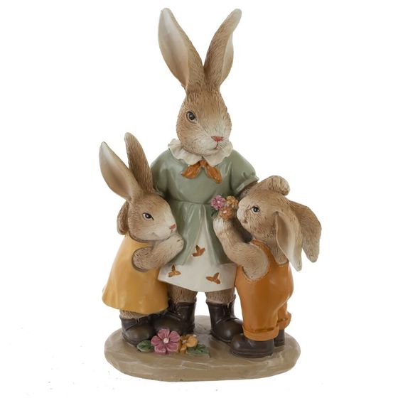 Фигурка декоративная &quot;Зайцы&quot;, L11 W6,5 H16,5 см