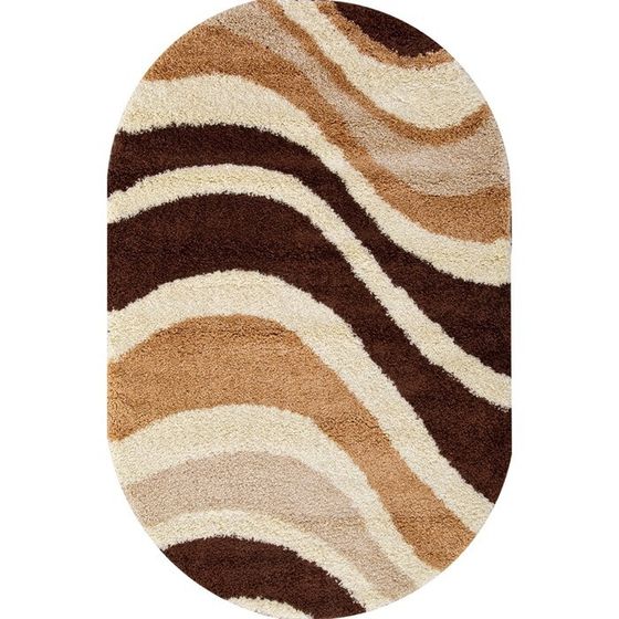 Ковёр овальный Merinos Shaggy Ultra, размер 250x350 см, цвет beige-brown