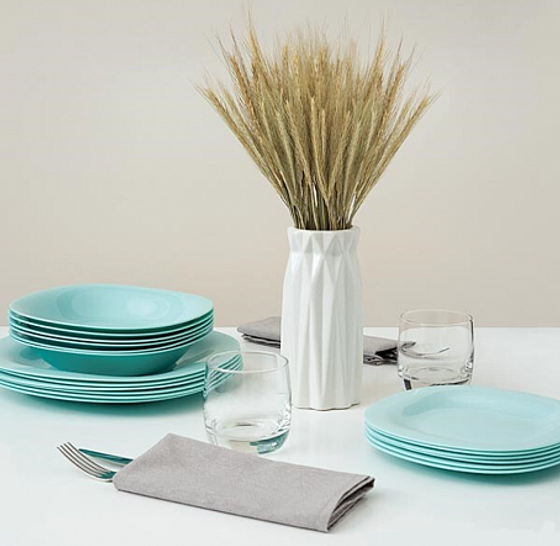 Тарелка суповая  КАРИН ЛАЙТ ТЮРКУАЗ 21см