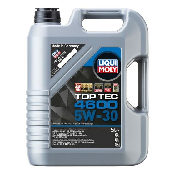 Масло моторное LiquiMoly Top Tec 4600 5W-30 SN C2/C3, НС-синтетическое, 5 л