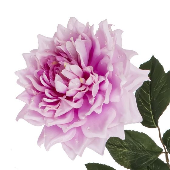 Цветок искусственный с каплями росы "Астра", L16 W16 H91 см