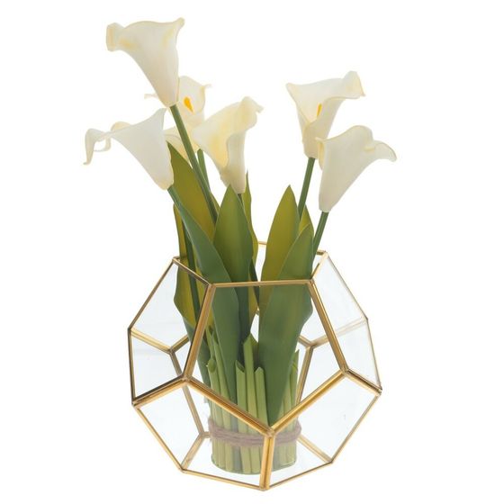 Ваза для искусственных цветов, L18 W18 H16 см