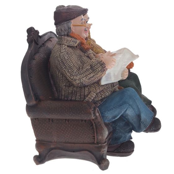 Копилка "Бабушка с дедушкой", Д15 Ш11,5 В15,5 см, 1 штука, дизайн микс