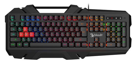 Клавиатура A4Tech Bloody B150N LED игровая проводная черный