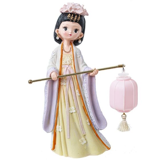 Фигурка декоративная &quot;Гейша&quot; (подсветка, 3xДR41) , Д15 Ш9 В21 см, 2в.