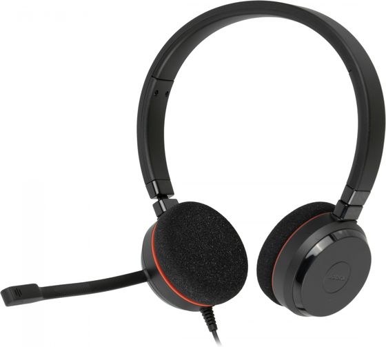 Гарнитура накладные Jabra Evolve 20 MS Stereo проводные черный (4999-823-109)