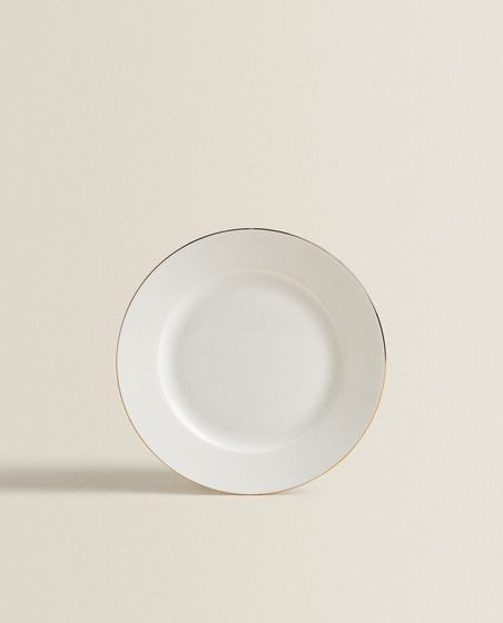 Rimmed bone china side plate