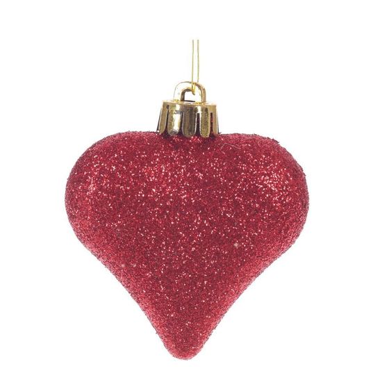Набор из 6шт Украшение новогоднее “Сердце”, L16 W2,5 H10,5 см