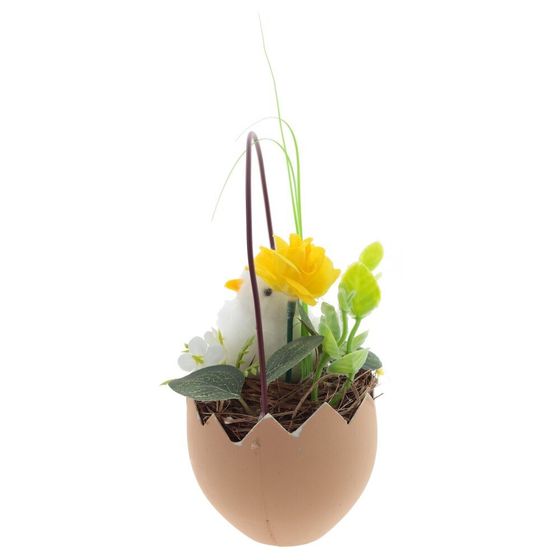 Изделие декоративное &quot;Корзина пасхальная&quot;, L10 W7,5 H16 см, 3в.