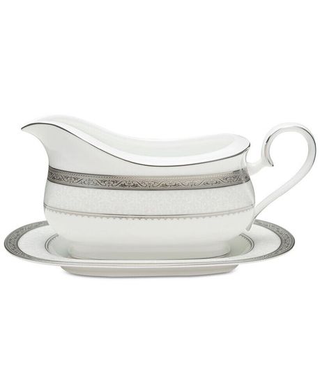 Odessa Platinum Gravy Boat And Tray