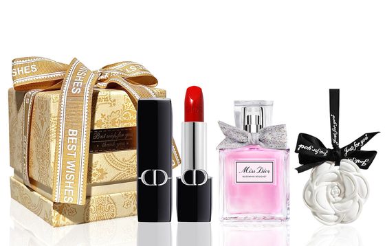 DIOR L&#39;Oréal Paris Sweetheart Perfume Diorella Rouge Gold Lipstick Makeup Sets Velour Shimmer Satin Natural