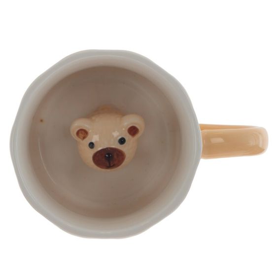 Кружка с блюдцем, 250 мл, L14 W14 H9 см, дизайн микс