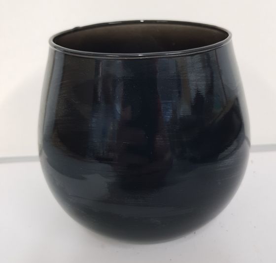 !09 Подсвечник "Фликер" цвет черный 11x11x12 см.