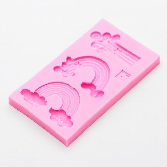 !09 Молд силиконовый «Радуга», 10,5×6 см