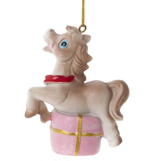 Фигурка декоративная подвесная &quot;Лошадка&quot;, L6 W3 H8 см, 6в.
