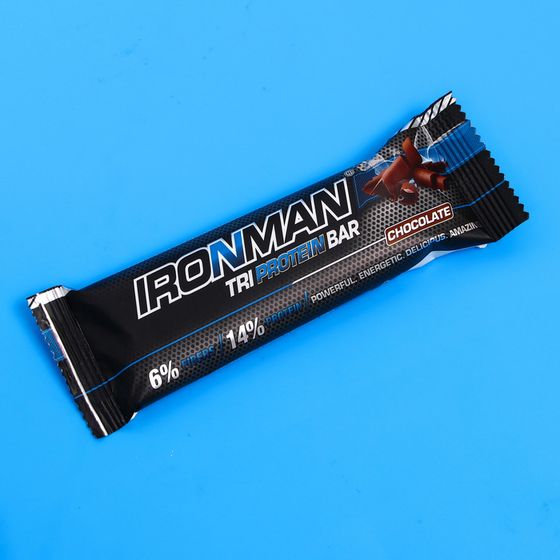 Батончик Ironman TRI Protein Bar шоколад, тёмная глазурь, спортивное питание, 50 г