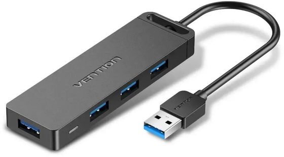 Разветвитель Vention USB 3.0 портов:4 черный (CHLBF)