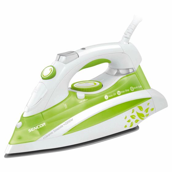 Утюг Sencor SSI 8440GR 2200Вт белый/зеленый