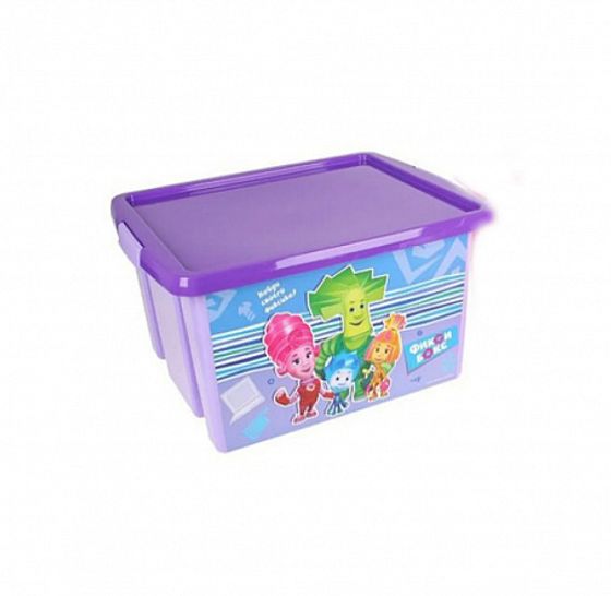 Ящик для игрушек ФИКСИКИ 30л