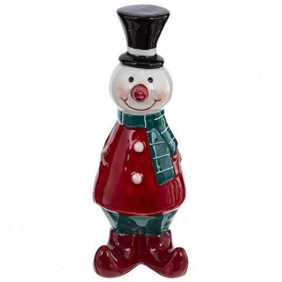 Фигурка декоративная &quot;Снеговик&quot;, L3,5 W3,5 H9,5 см, 3в.