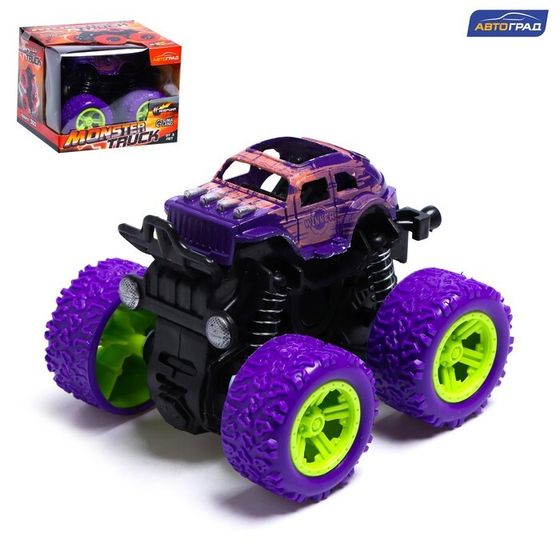 Джип инерционный Monster truck, цвет сиреневый