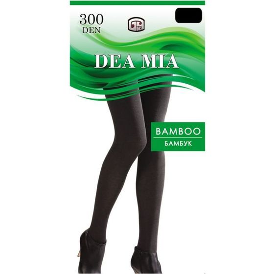 Колготки женские DEA MIA BAMBOO 300 ден цвет чёрный, р-р 4