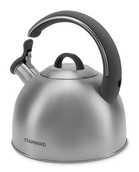 Чайник Starwind Chef Family 2.8л со свистком серебристый