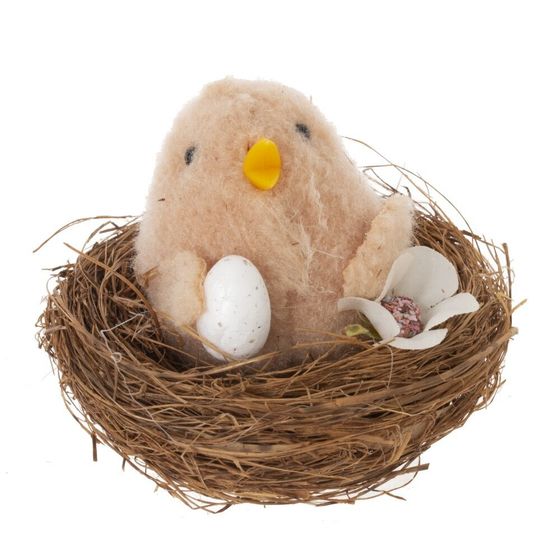 Изделие декоративное &quot;Гнездо пасхальное&quot;, L6 W6 H6 см, 2в.