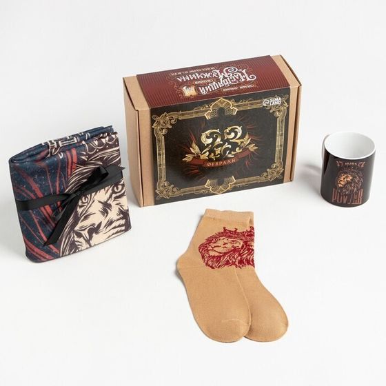 !09 Набор подарочный "Настоящему мужчине" плед, носки, кружка