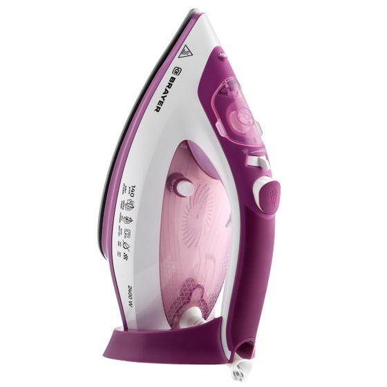 Утюг Brayer BR4006 2400Вт фиолетовый/белый