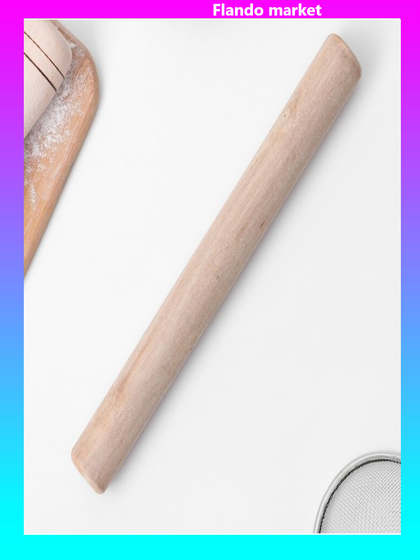 !09 Скалка для теста деревянная, 24 см, прямая