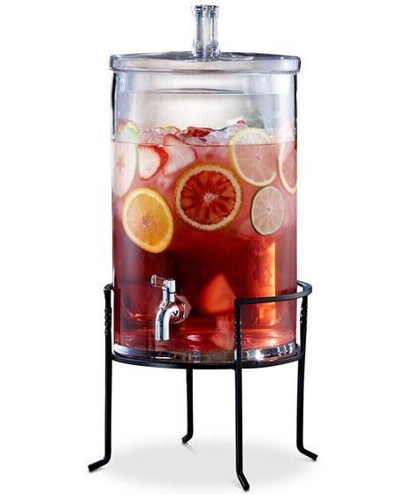 2.5-Gallon Beverage Dispenser with Metal Stand