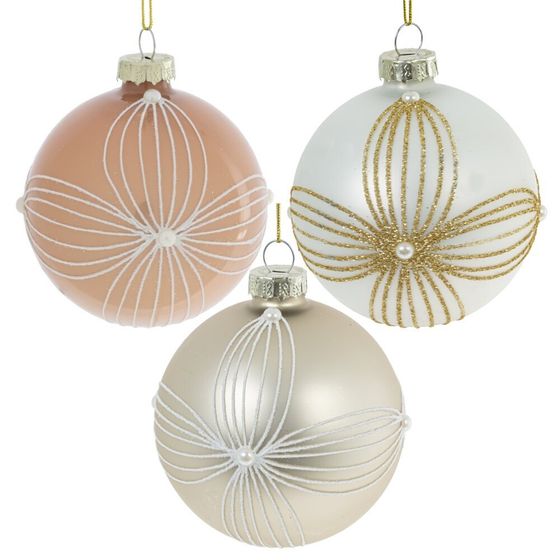 Набор из 12шт Украшение новогоднее &quot;Шар&quot;, D 8 см, L34 W25 H9 см